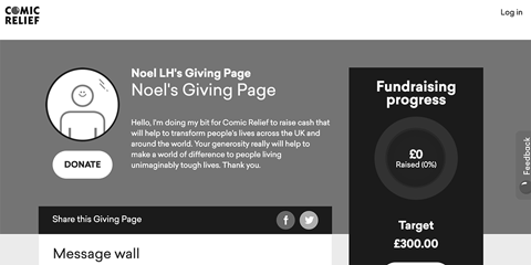 Comic Relief Giving Pages